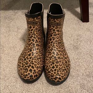 LAST CHANCE Animal Print Chelsea Boot Rain Boots
